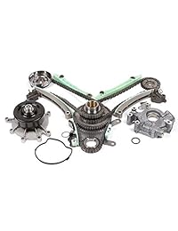 Evergreen tk5047lwop 03 08 Jeep Dodge Mitsubishi 4.7L Timing Cadena Kit Bomba de aceite Bomba de agua (NGC Cam Gear)