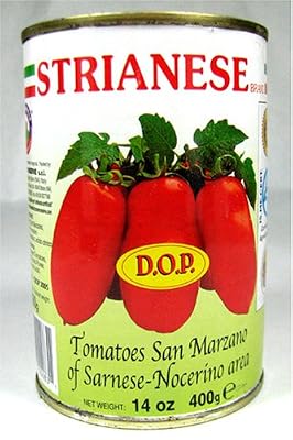 Strianese D.O.P. San Marzano Tomatoes 14 Oz Can Pack of 6