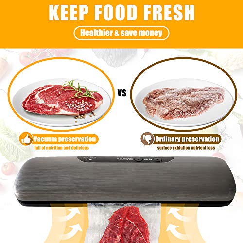 Vacuum Sealer Machine, Automatic Food Sealer with 10 Starter Bags, 60