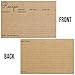 Recipe Cards - Size 4x6 - Kraft Brown Card for Rustic Kitchen or Bridal Shower - Set of 25