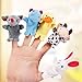 CARESHINE 10PCS Animals Finger Puppet Toy Plush Toys Kids Toy Elephant, Rabbit, Duck, Cow, Dog, Panda, Bear, Mouse, Frog, Hippos