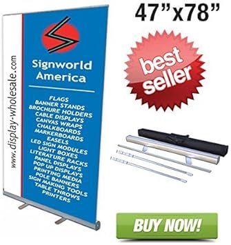 Amazon Com Signworld 45 Retractable Roll Up Banner Stand