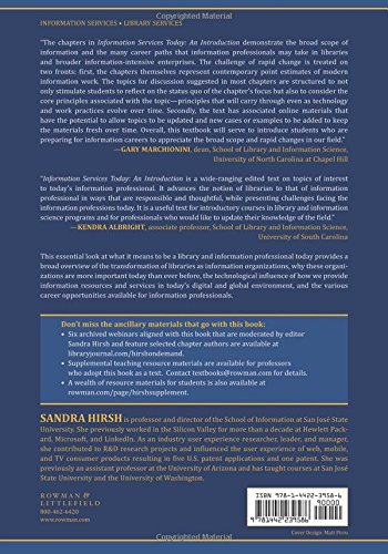 INFORMATION SERVICES TODAY:AN INTRODUCTI - //medicalbooks.filipinodoctors.org