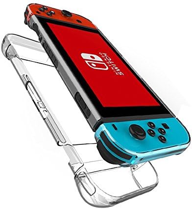 Nintendo Switch Case, Shock-Absorption and Anti-Scratch Hard Back Clear Protective Shell Case Cover for Nintendo Switch (Transparent)
