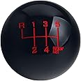 DEWHEL Black/Red Fing Fast Shift Knob for 6 Speed Short Throw Shifter 12X1.25 10X1.5 10X1.25 8X1.25