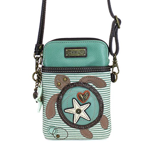 Chala Convertible Cross-body adjustable Straps and Star Zipper Turtle Stripe