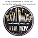 Sewing Kit Bundle with Scissors, Pearl Needle, Thread, Needles, Tape Measure, Carrying Case and Accessories for Domestic/Travel (Black)