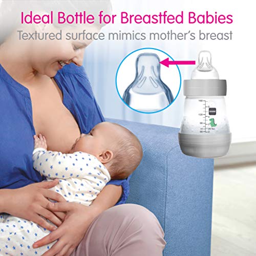 MAM Easy Start Anti Colic 11 oz Baby Bottle, Easy Switch Between Breast