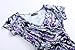 Kranda Womens Vintage Floral Print Short Sleeve Maxi Long Party Dress (X-Large, Purple)