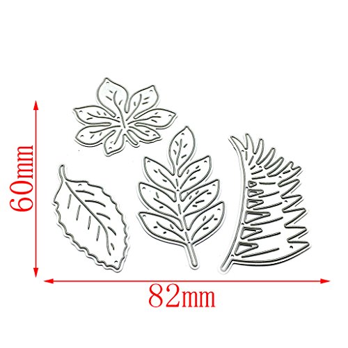 Misright Creative Embossing Leaf Combination Metal Steel Cutting Dies Stencils DIY Scrapbooking - Thumbnail 7
