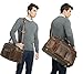 Polare 20'' Full Grain Cowhide Leather Weekender Duffle Bag Overnight Luggage Travel Duffel Bag For Men
