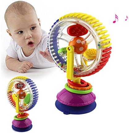 Pansupply Baby toy colorful ferris wheel with rattles child early educational musical visual sense toys