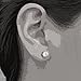 ComfyEarrings CZ 6mm LARGE Crystal Prong Stud Earrings With Comfortable Flat Backs