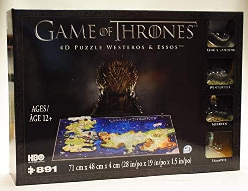 Game of Thrones 4D Puzzle of Westeros & Essos 4D Cityscape [891Piece]