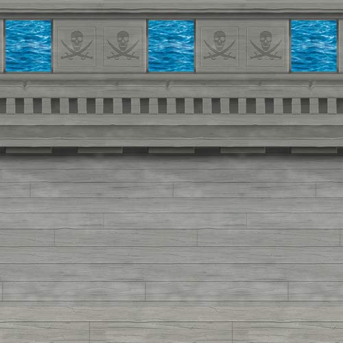 Pirate Ship Backdrop Party Accessory (1 count) (1/Pkg) - //coolthings.us