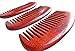 Unique Gift - Olina No Static Premium Quality Natural Rosewood Pocket Hair Comb Beard Comb Moustache Comb with Natural Wood Aromatic Smell (Wide-tooth, Rosewood Gold Carved, 4.7'')
