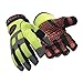 RefrigiWear Men's Insulated Fleece Lined HiVis Super Grip Performance Gloves Reflective with Silicone Grip Dots (High Visibility Lime, X-Large)