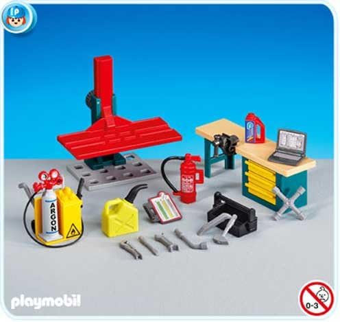 playmobil motorcycle workshop