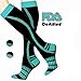 Leg Compression Socks for Women & Men Sports Running & Recovery Medical - Shin Splint from LU&BA (69268659) 20-30 mmHg knee high socks – 1 PAIR (S/M (Women 4-10.5 / Men 3-9) PAIR, Black & Blue)