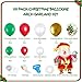 Merry Christmas Balloon Arch Garland Kit - 115 Pieces Green Red White Gold Confetti Balloons with Santa Claus Mylar Balloon for Christmas Party Decorations New Year Baby Shower Birthday Party Supplies