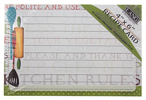 Lang Kitchen Rules Recipe Card Album Bundled with Extra Refill Pages & Recipe Cards - Artwork by Susan Winget - Thumbnail 3