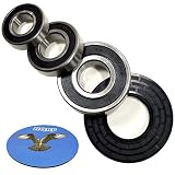 HQRP Bearing and Seal Kit for Whirlpool WFW9400SW01 WFW9400SW02 WFW9400SW03 WFW9400SW04 WFW9400SZ00 WFW9400SZ01 Front Load Washer Tub + HQRP Coaster