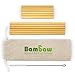 Bambaw Bamboo Reusable Straws - Eco-Friendly Long Straws with Cleaner Brush | Biodegradable Alternative - 6 x 5.5