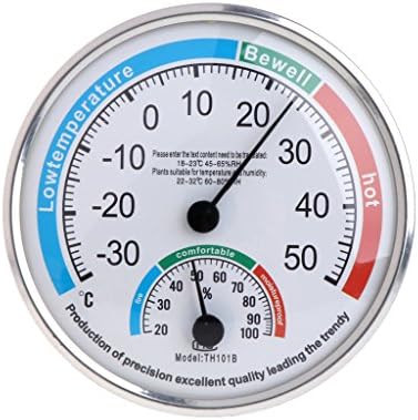 Tubicu Household Analog Thermometer Hygrometer Temperature Humidity Monitor Meter Gauge