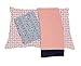 Bacati - Tribal Toddler Bedding Products (3 pc Toddler Sheet Set, Coral/Navy)