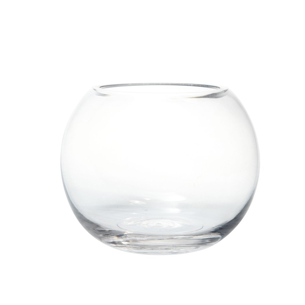 Glass Fishbowl Vase (12.5cm x 10cm)