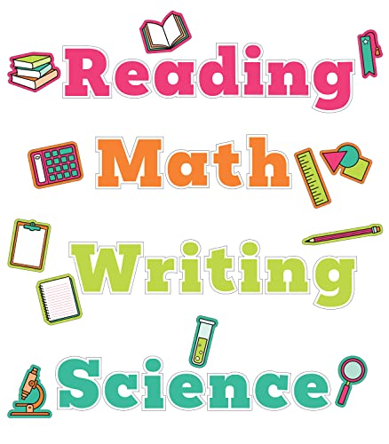 Carson Dellosa Core Subjects Wall Signs Classroom Decor, 37-PC