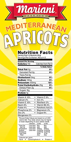 Mariani | Dried Mediterranean Apricots | 6oz (Pack of 4) | Gluten-Free | Resealable Bag - Image 4