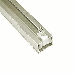 Ceiling Curtain Track Set with Wheeled Carriers and