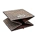 Storage Bins Cube Containers Boxes,Thick and Heavy Duty Fabric Drawers, 11×11 inch- Set of 4,Brown