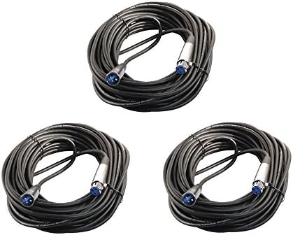 Three Pack Of Your Cable Store 50 Foot XLR 3P Male / Female Microphone Cables