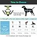 Eagloo Dog Harness Large Breed, No Pull Service Vest with Reflective Strips and Control Handle, Adjustable and Comfortable for Easy Walking, No Choke Pet Harness with 2 Metal Rings, Green, XL