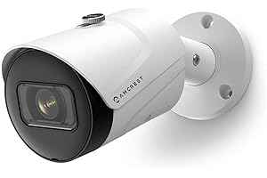 Amcrest 5MP Outdoor POE Camera 2592 x 1944p Bullet IP Security Camera, IP67, 132° Viewing Angle, Human & Vehicle Detection, Tripwire & Intrusion, 5-Megapixel, IP5M-B1186EW-AI-V3 (White)