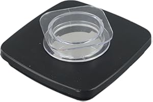 Square Blender Lid Replacement for Oster Blenders, Black ABS Hard-Wearing Jar Cover with Tight Seal, 11.1 x 11.1 cm Lid for O