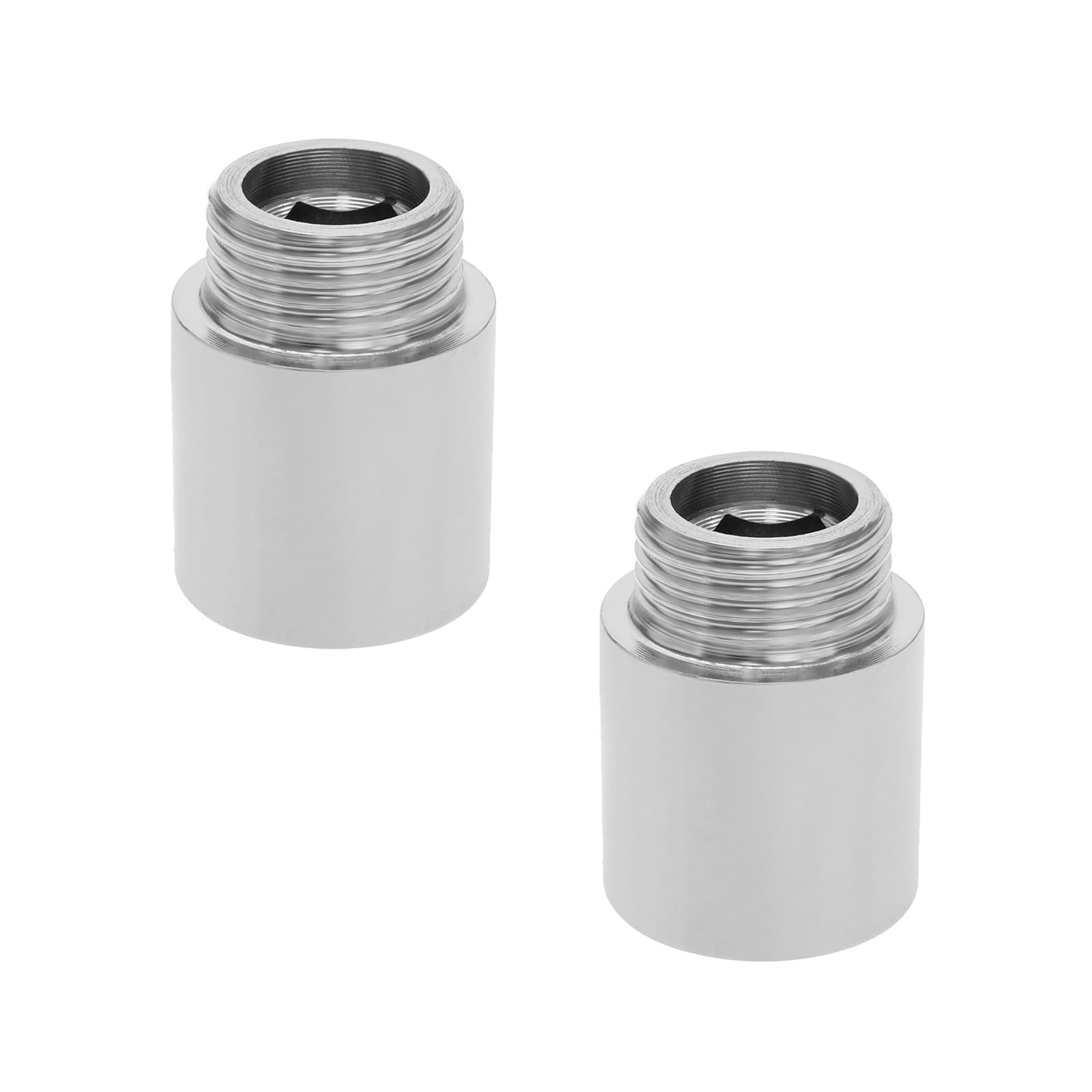 LT Easiyl 2Pcs 1/2" BSP Stainless Steel Male to Female Pipe Thread Extension Water Main Growth Straight Extension Adapters Water Pipe Plumbing Fittings, 25mm
