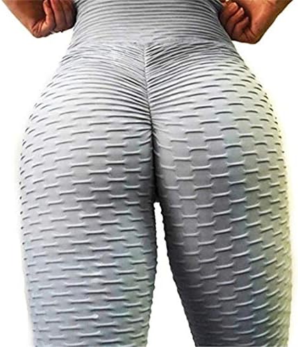Ibelive Women's Honeycomb Ruched Butt Lifting High Waist Yoga Pants Chic Sports Stretchy Leggings