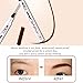 KINGMAS Eyebrow Pen, Tattoo Eyebrow Long Lasting Tint Dye Cream, Waterproof, Smudge-Proof (Brown)