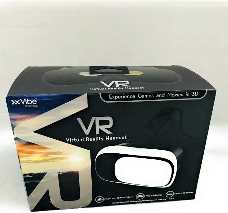 Vibe Essentials VR Virtual Reality Headset (Black)