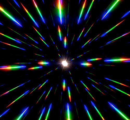 GloFX Diffraction Glasses - Transparent Green - 3D Prism Firework Grating