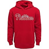 Outerstuff MLB Youth 8-20 Team Color Fleece Wordmark Logo Pullover Sweatshirt Hoodie