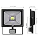 CLY 30W LED Motion Sensor Floodlight Outdoor Super Bright 2700 Lumens Security Flood Lights Waterproof IP66 Cool White 6000K Wall Lighting with Sensitive Detector (Without Plug)
