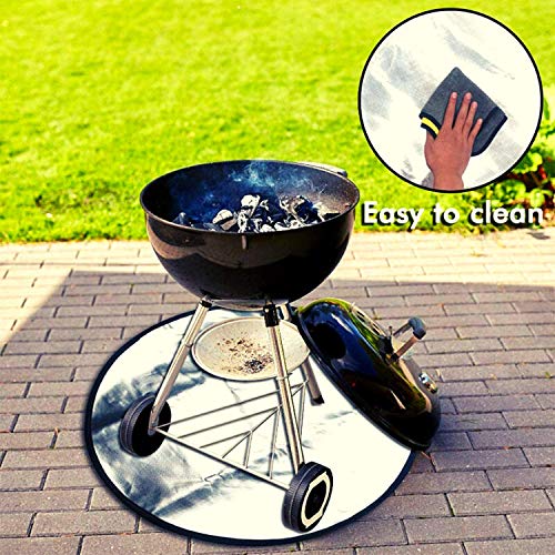 JAVUS Fire Pit Mat 3 Layers 36" for Deck Firepits Protect Grass