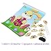 BESTOYARD Pin Mouth on the Bunny Game for Easter Party Game with Blindfold