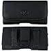 Samsung Galaxy Grand Prime SM-G530H Premium Leather Pouch Carrying Case with Belt Clip, Belt Loops Holster (Plus Size for Samsung Galaxy Grand Prime SM-G530H with Silicone Case on