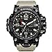 KXAITO Men's Watches Sports Outdoor Waterproof Military Watch Date Multi Function Tactics LED Alarm Stopwatch (Beige)