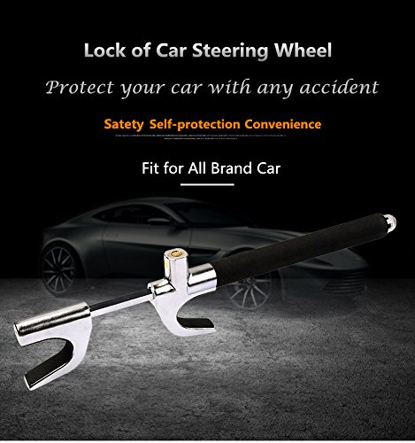 image for GKselling Car Lock, Universal Adjustable Car Steering Wheel Lock Secur